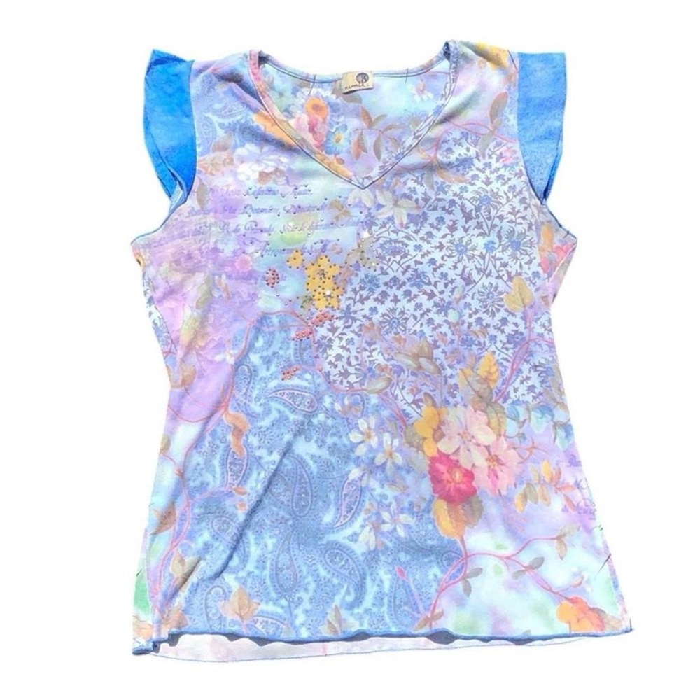 ONE WORLD Multicolor Floral Tank Top